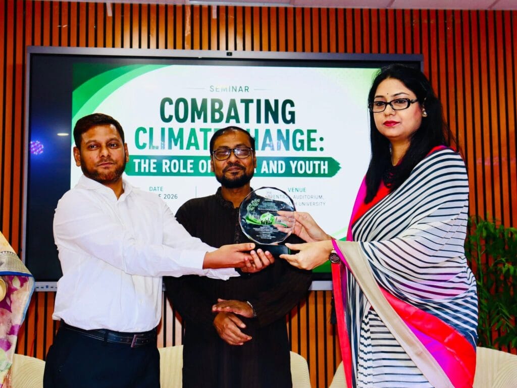 Receiving the Award During the Program
